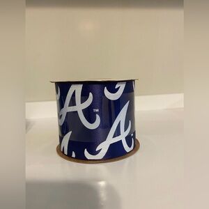 Atlanta Braves Logo Offray ATL Blue and White Ribbon NEW